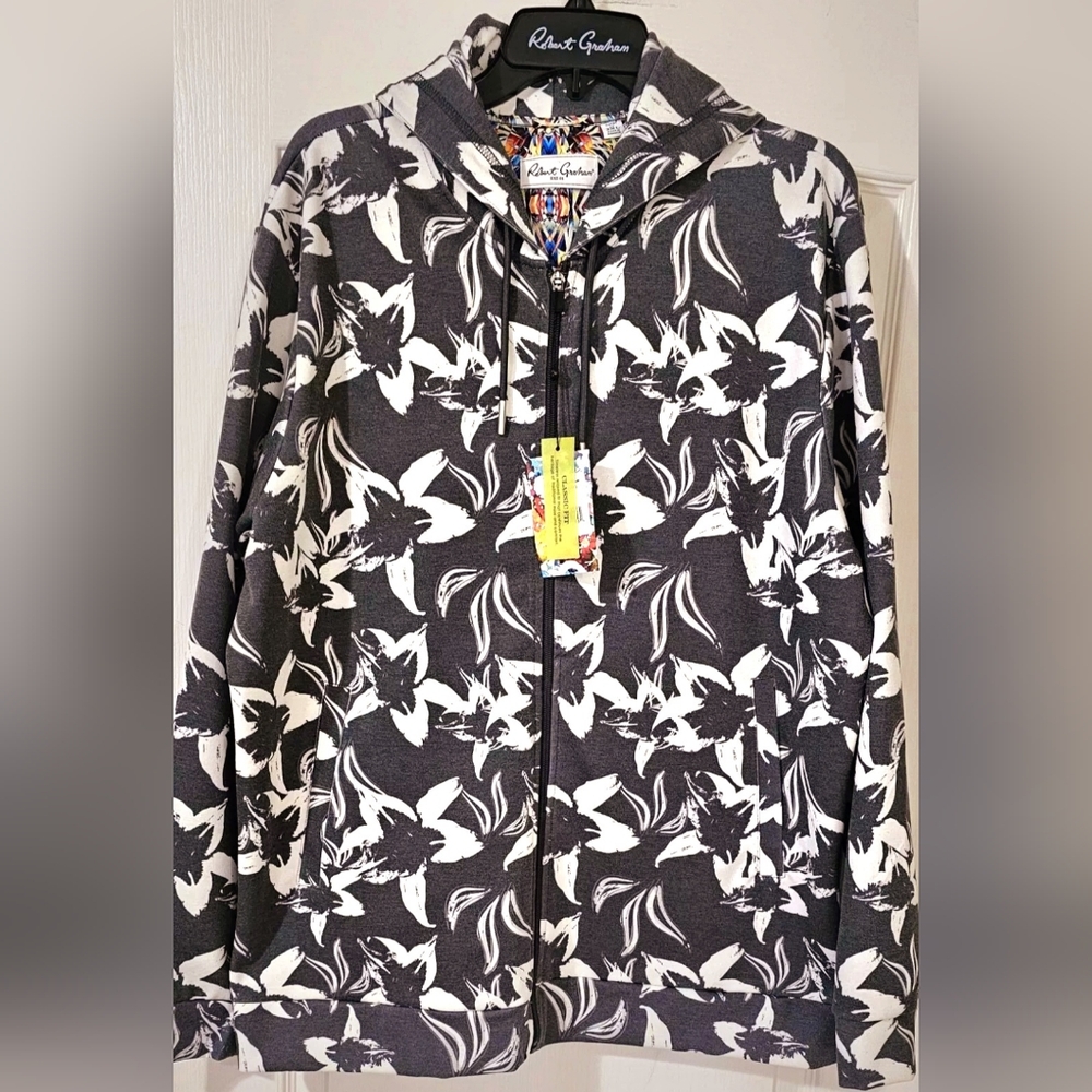 ROBERT GRAHAM SIZE LARGE AND 2XL HOODIE JACKET NEW WITH TAGS CLASSIC FIT